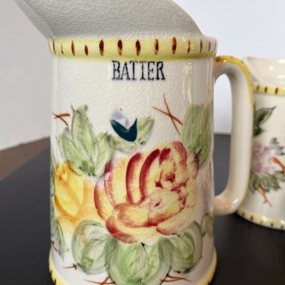 Vintage Ceramic Pitchers - Batter, Syrup, Butter - Picture 2 of 9